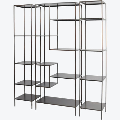 Libra Fitzroy Bronze Metal Modular Shelving Unit